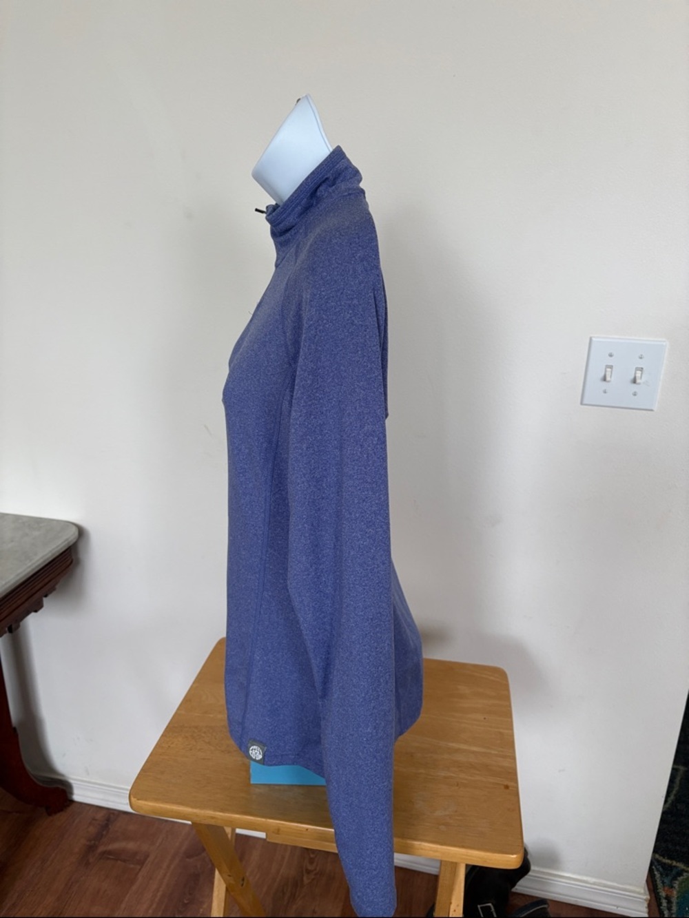 REI Co-op Heathered Blue Long-Sleeve Pullover Size Small - Picture 2 of 12